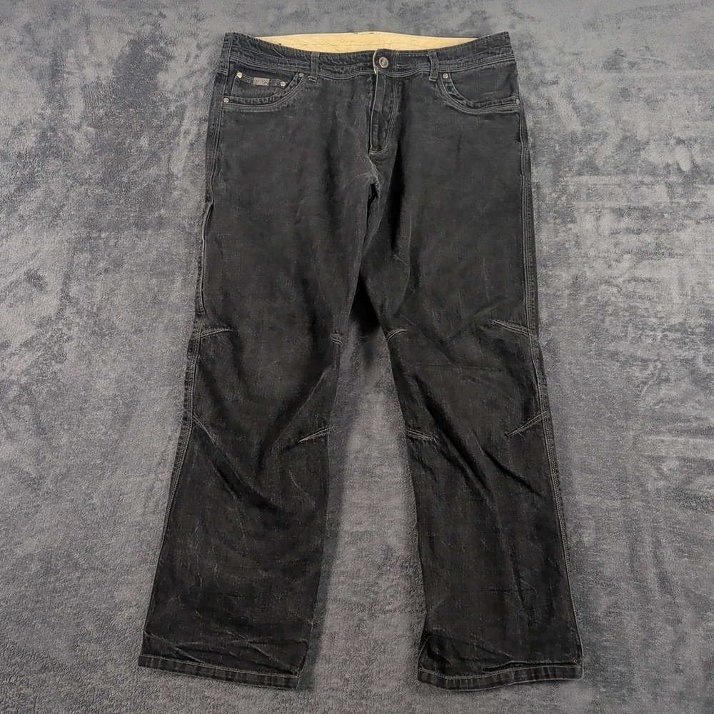 KÜHL Men's Gray Cotton Canvas Casual Pants Regular Fit Straight 5-Pocket
